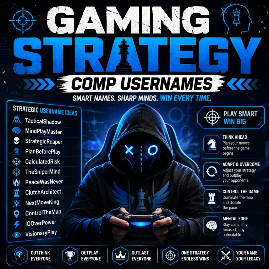Gaming strategy comp usernames for smart and competitive players who want a tactical edge