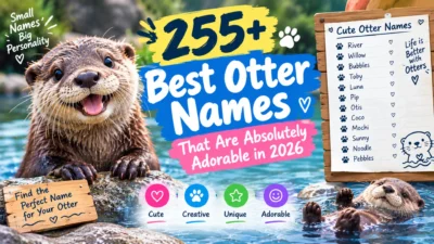 255+ best otter names with adorable otters and cute name ideas for 2026