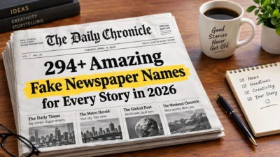 294+ amazing fake newspaper names for creative stories and fictional headlines in 2026