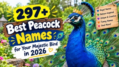 297+ best peacock names for a majestic blue peacock in 2026