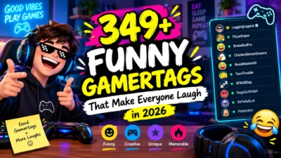 349+ funny gamertags in 2026 with hilarious gaming names and playful gamer graphics