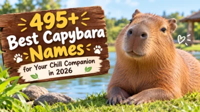 495+ best capybara names for a chill companion beside a peaceful pond