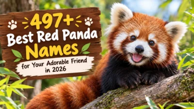 497+ best red panda names for an adorable friend with a cute red panda in a forest