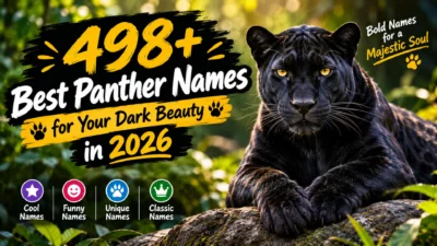 498+ best panther names for a black panther, featuring bold, cool, funny, and unique name ideas