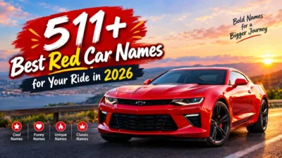 511+ best red car names for your ride in 2026 with a stylish red sports car