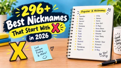 296+ best nicknames that start with X in 2026, shown with cool and unique X nickname ideas